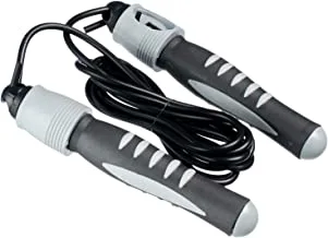 Jump rope with counter - grey and black