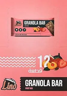 Lino fruit mix granola bar - set of 12 pieces, 55g