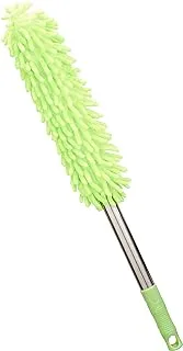 Car Duster Cleaning Microfiber Brush Metal handle- Green Neon