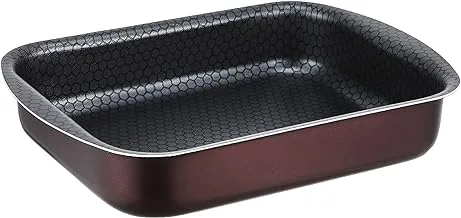 Trueval oblong oven tray dark red 25 cm