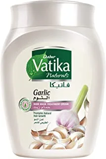 Vatika Naturals Garlic Hammam Cream 225gm | Promotes Natural Hair Growth | Prevents Dryness & Itchiness