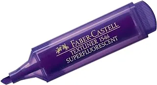 Faber-Castell 1546 Super Fluorescent Textliner-Violet, 1 Piece