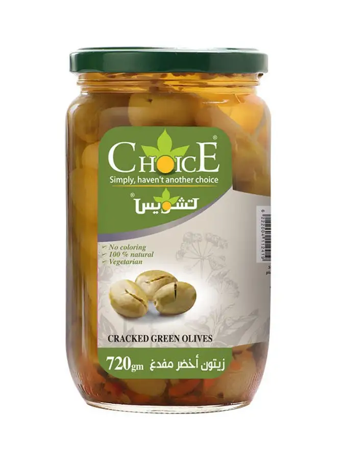 CHOiCE Cracked Green Olives - 720grams