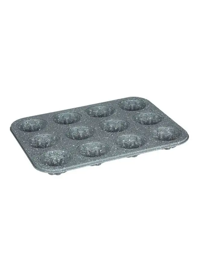 Neoflam Granite Muffin Mold, 12 Muffins Grey 35x26.5x3cm