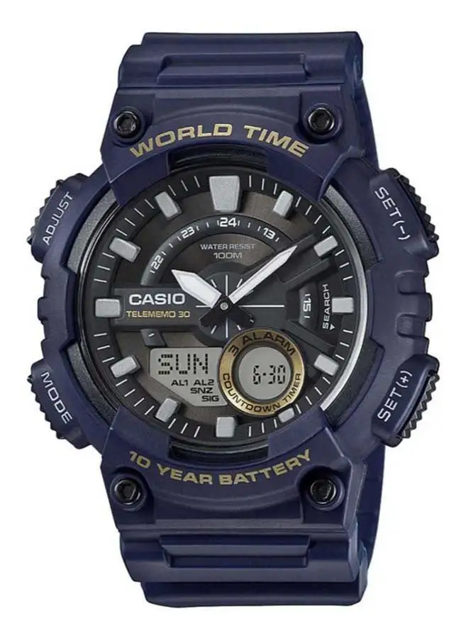 CASIO Men's Resin Analog And Digital Watch AEQ-110W-2AVDF