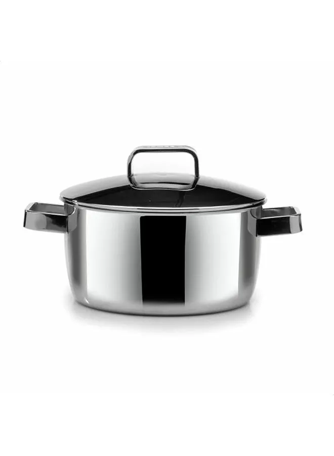 Zahran Optima Stainless Steel Cooking Stewpot Silver 24cm