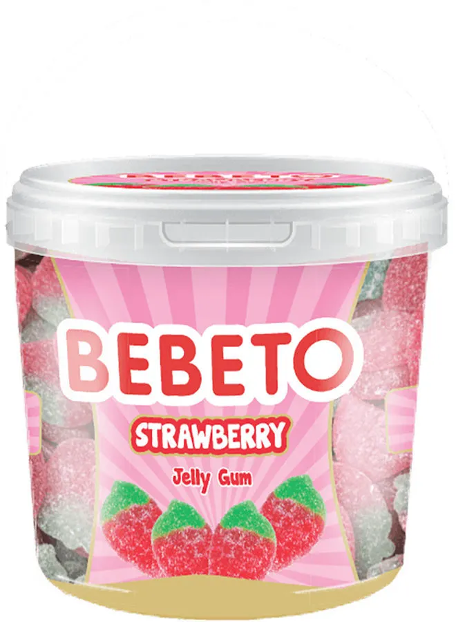 Bebeto Gummy Jelly Candy Jar - Strawberry 250grams