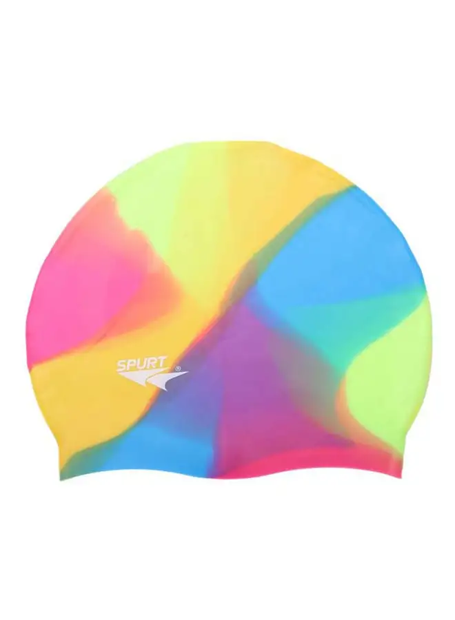 Spurt Silicone Swimming Cap in Zipper Bag One Size cm