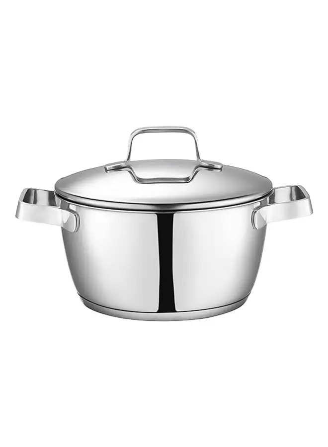 Zahran Optima Stainless Steel Cooking Stewpot Silver 22cm