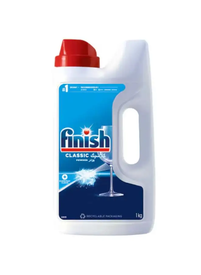 Finish Dishwasher Detergent Powder White/Blue 1kg