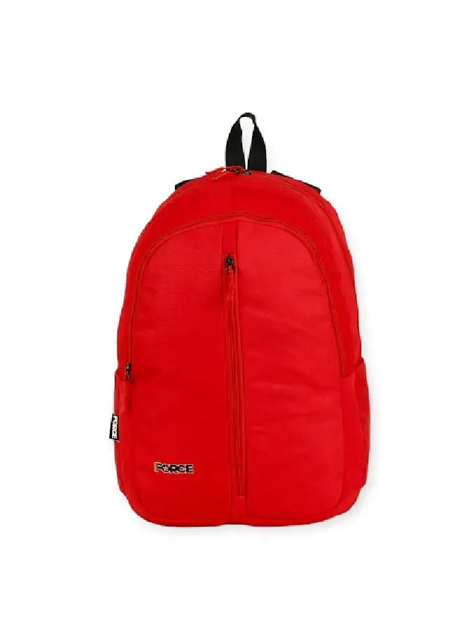 FORCE Logo Printed Backpack Red