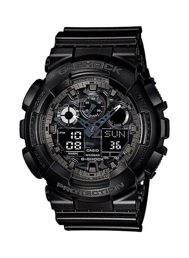 CASIO Men's Rubber Analog Watch Ga-100Cf-1Adr