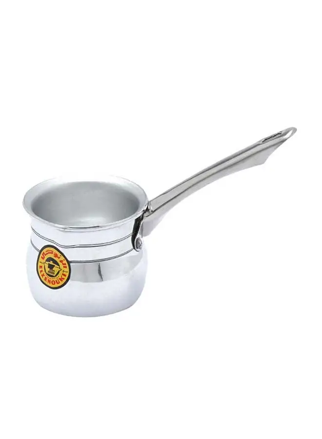 El Zenouki Power Aluminum Milk Pot With Handle Silver Size 3