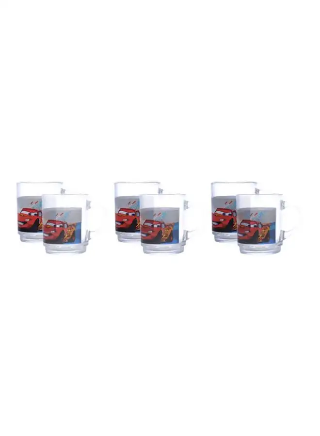 Luminarc 6-Piece Car Mug Set Clear/Blue/Red 