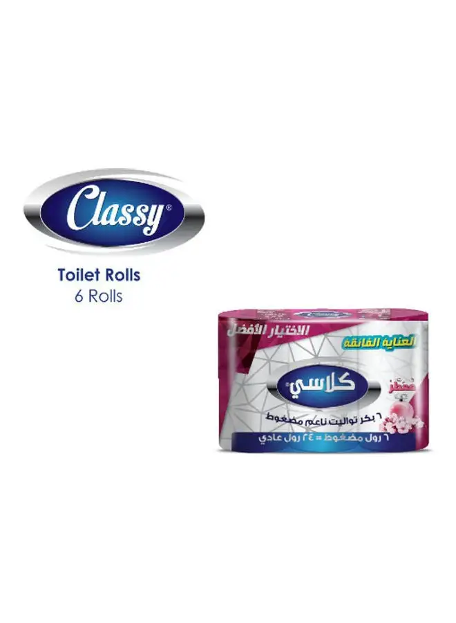 CLASSY Perfumed Toilet roll - Pack of 6 White