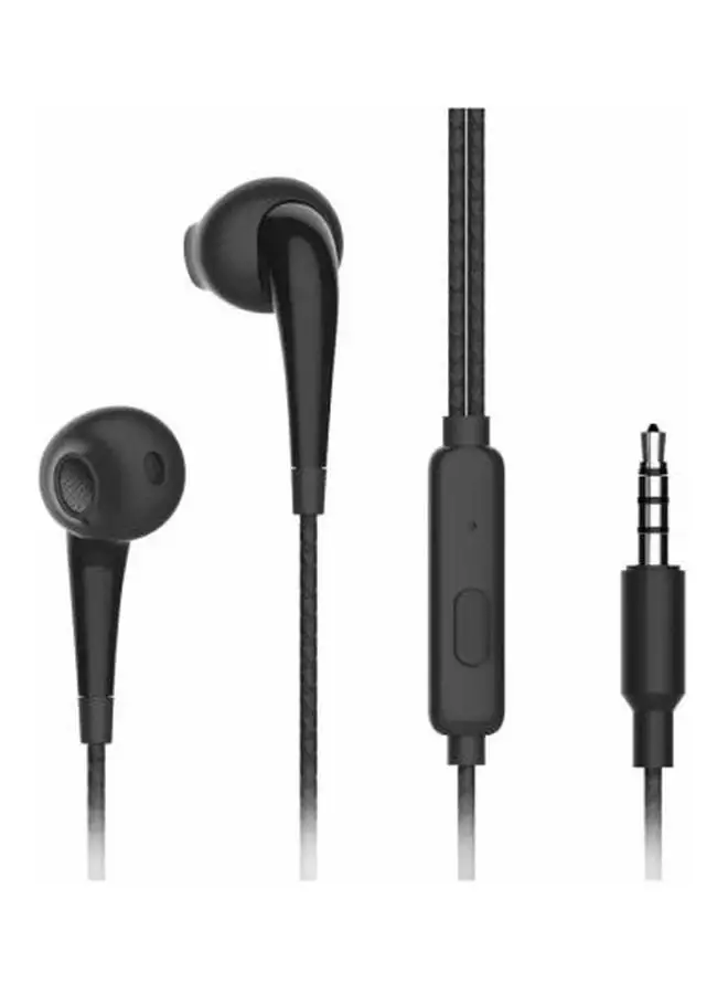 Oraimo Halo Wired In-Ear Headphones With Mic Black 