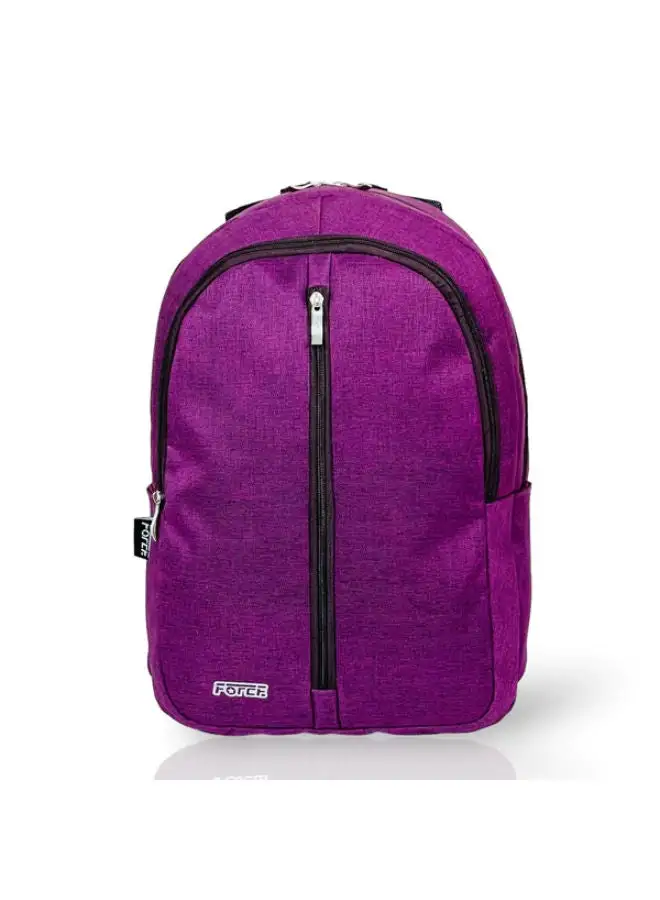 FORCE Logo Printed Backpack Dark Purple