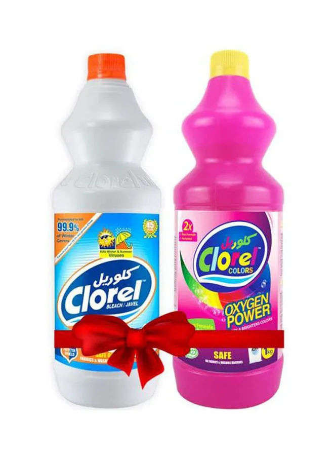 Clorel Original Bleach 1050 grams With Colored Wash Multicolour 1Kg grams Multicolour