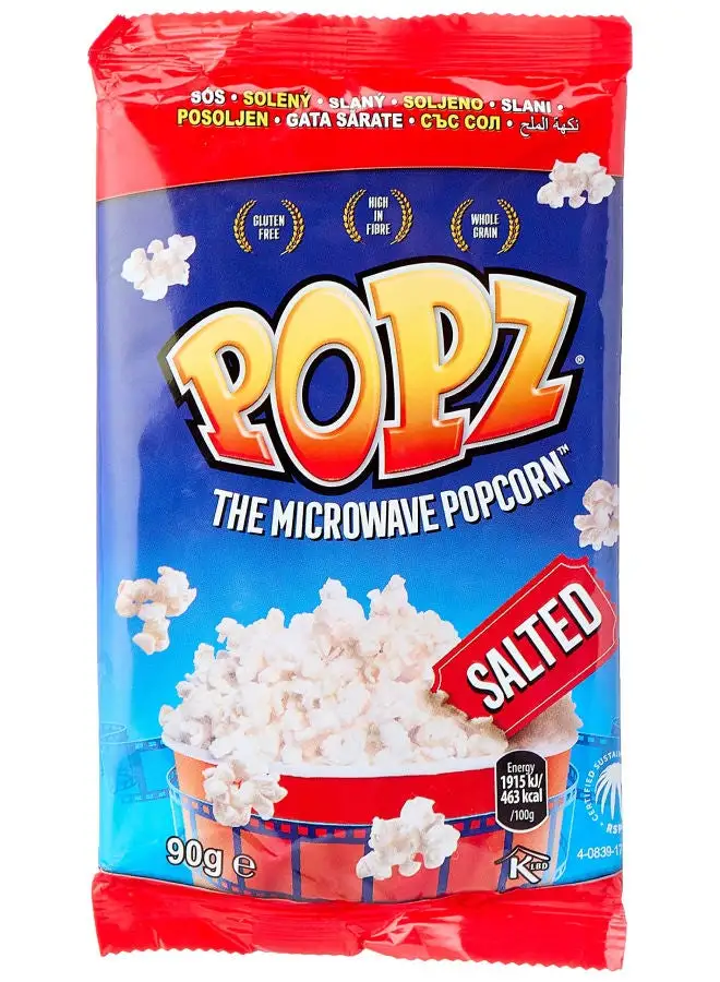 POPZ Salt Microwave Popcorn 90grams