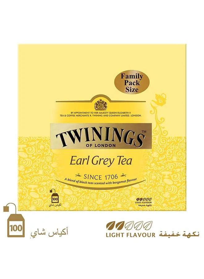 Twinings Classic Earl Grey Tea 100 Bags 