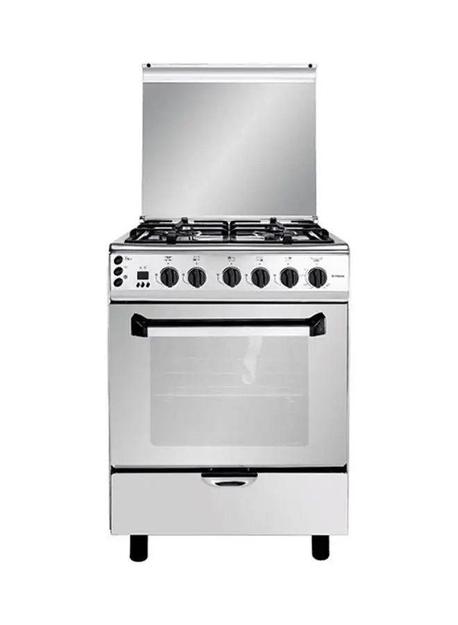 Fresh Plaza Gas Cooker Full Safety 60 X 60 Cm With Fan And Cast Iron 500003440 Silver