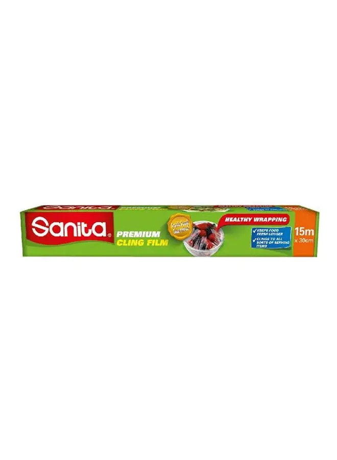 Sanita Sanita Cling Film 15 meter Green/Clear 15meter