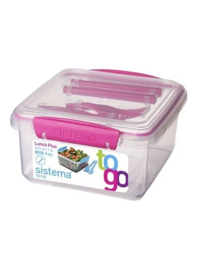 sistema Lunch Plus Food Container Multicolour 1.2Liters