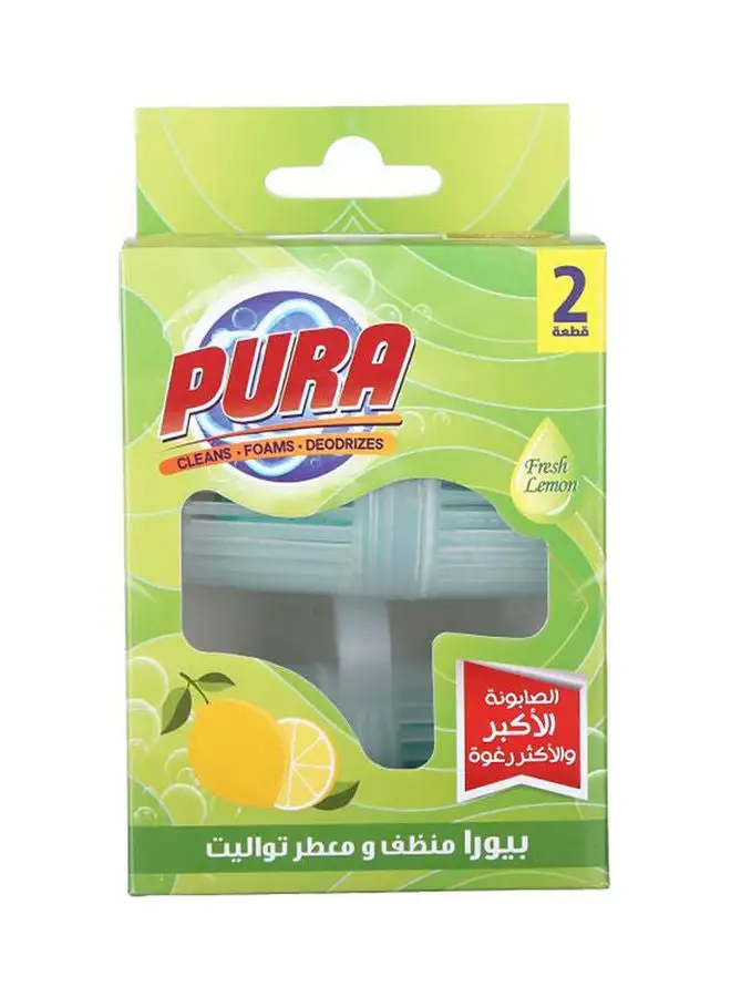 Pura Toilet Block 2 Pcs Green