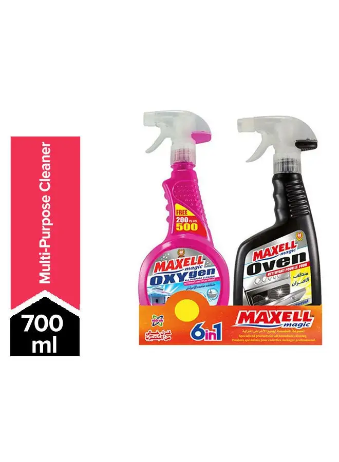 Maxell Oven Cleaner 500Ml + Multipurpose Cleaner Trigger Multicolour 700ml