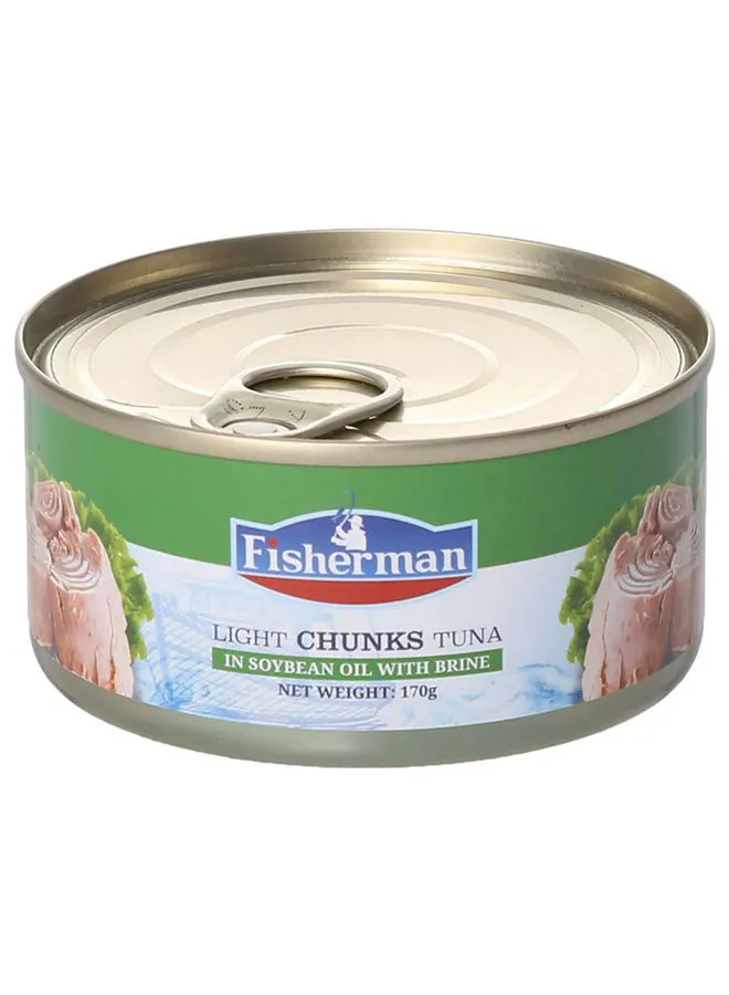 Fisherman Light Chunks Tuna With Brine In Soybean Oil 170grams