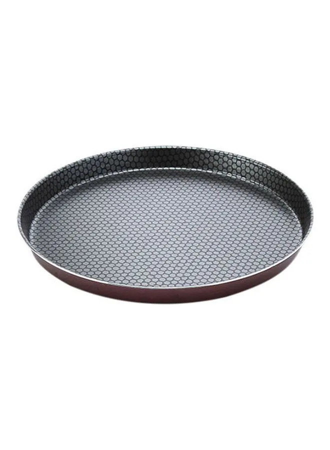 TRUEVAL Round Teflon Pizza Pan Dark Red 32cm