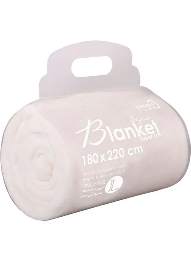 Mintra Warming Microfiber Blanket Polyester Cream 220x180cm