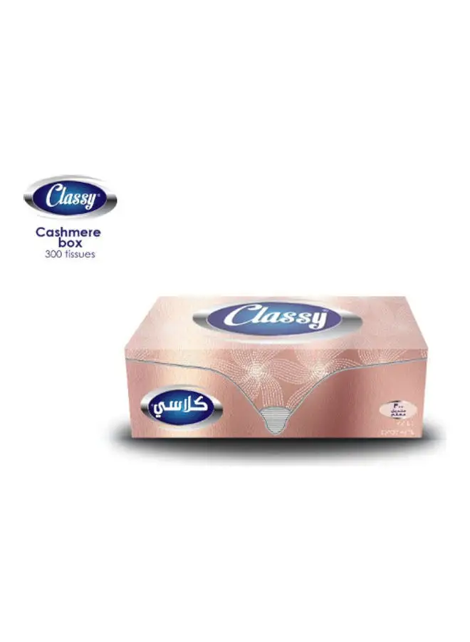 CLASSY Facial Tissues Cashmere - 300 Tissues White