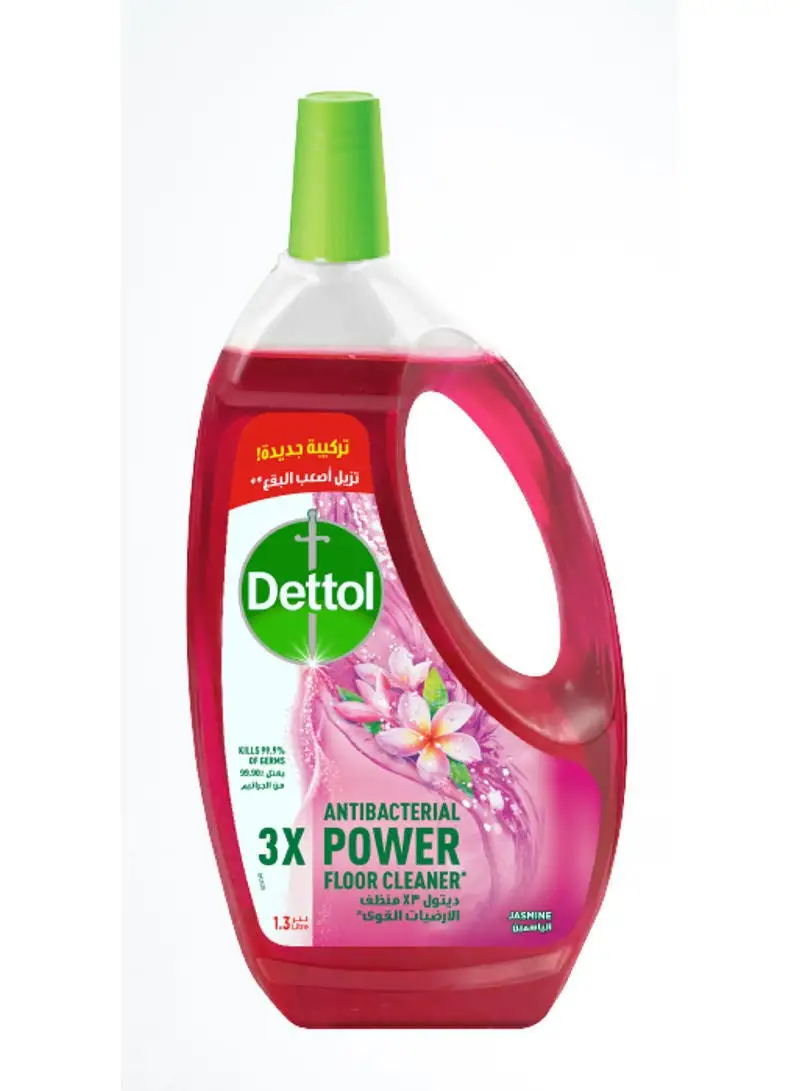 Dettol 4In1 Floor Cleaner Jasmine Red 1.3Liters