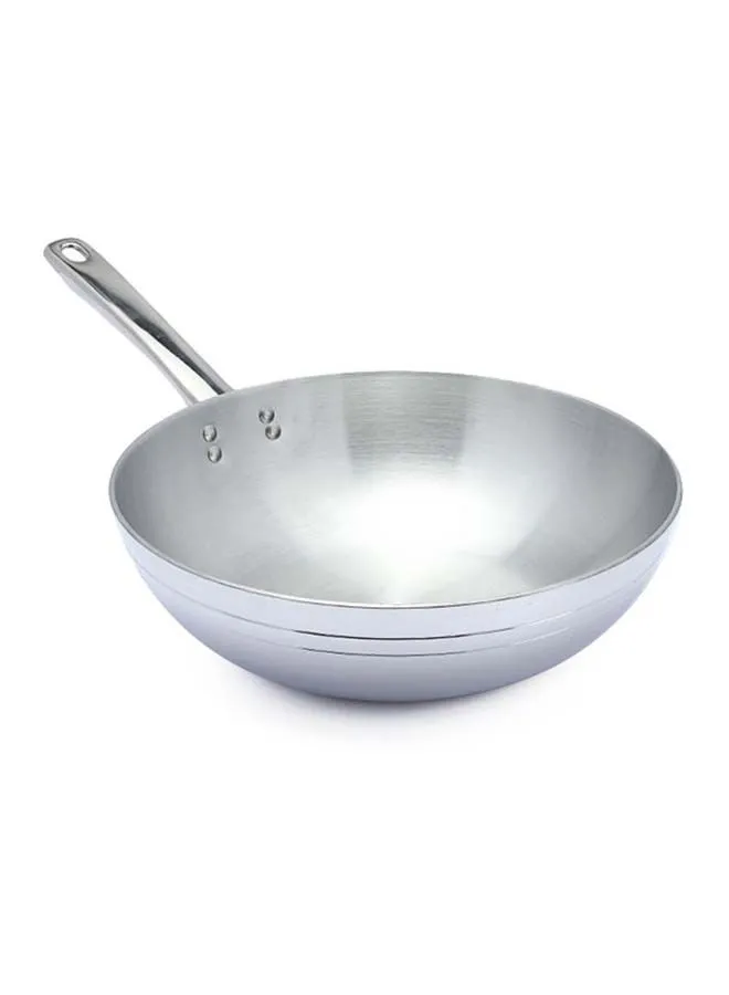 El Zenouki Shape Fry Pan Silver 28cm