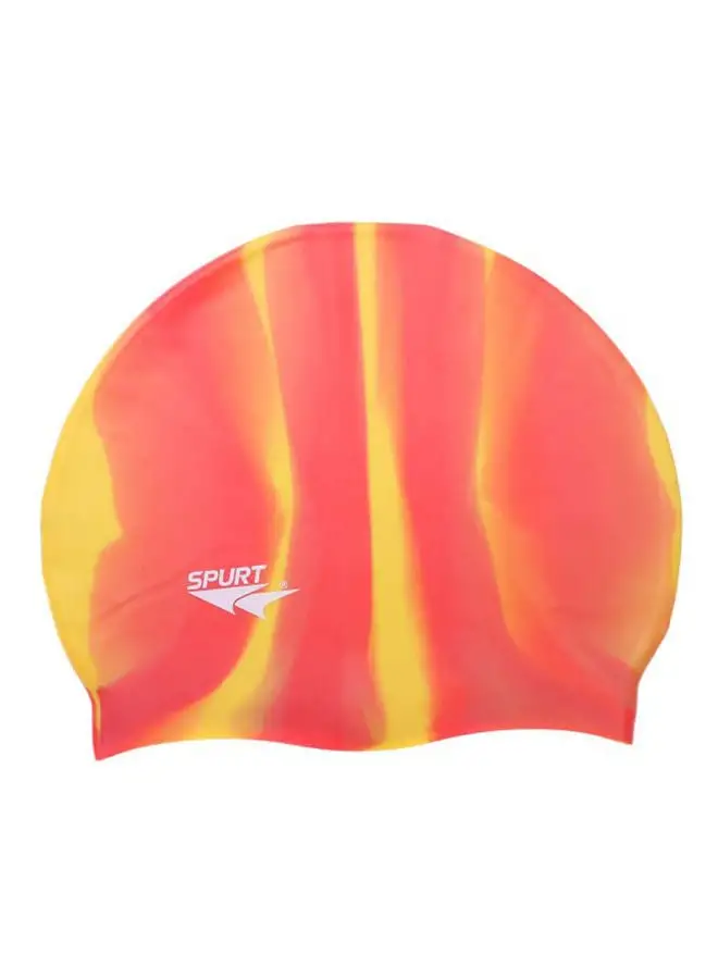 Spurt Silicone Swimming Cap in Zipper Bag One Size cm