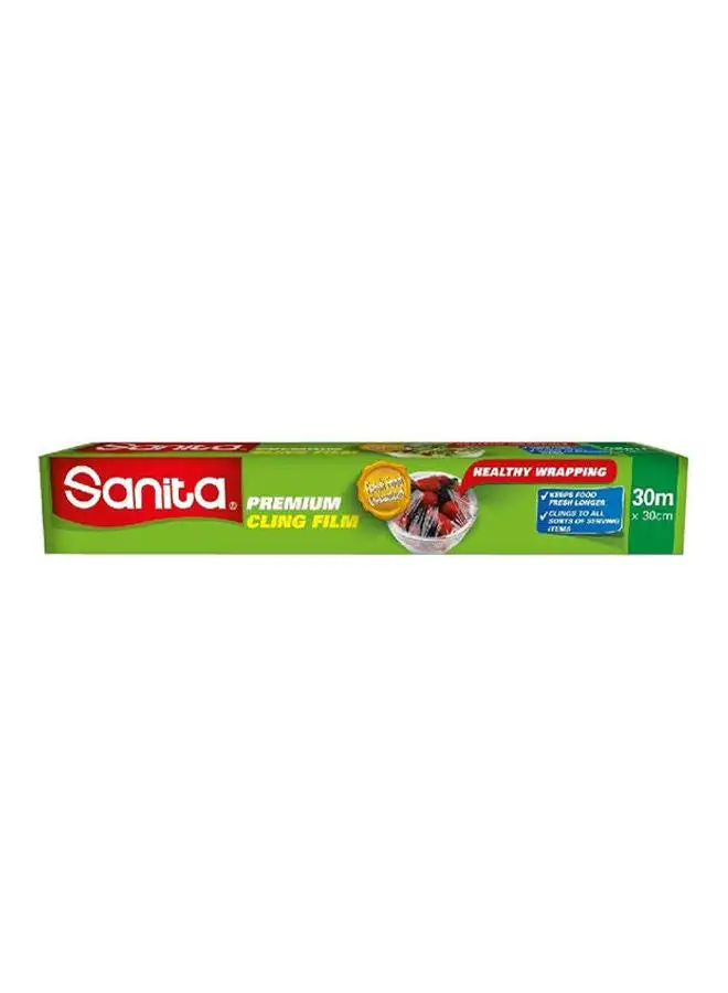 Sanita Cling Film Roll Green/Clear 30meter 