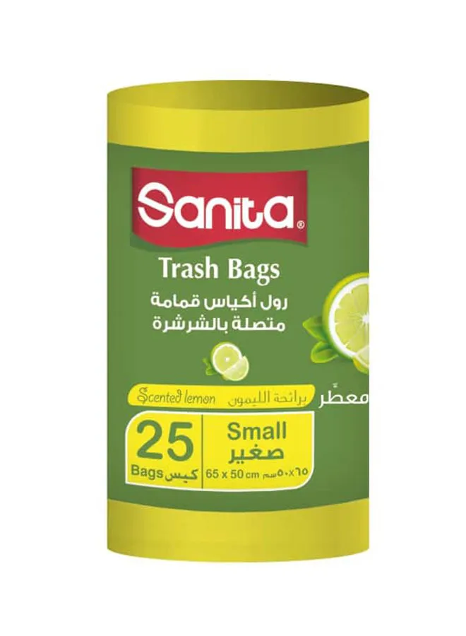 Sanita Sanita Trash Bags Small Yellow Scented Lemon Yellow 65x50cm