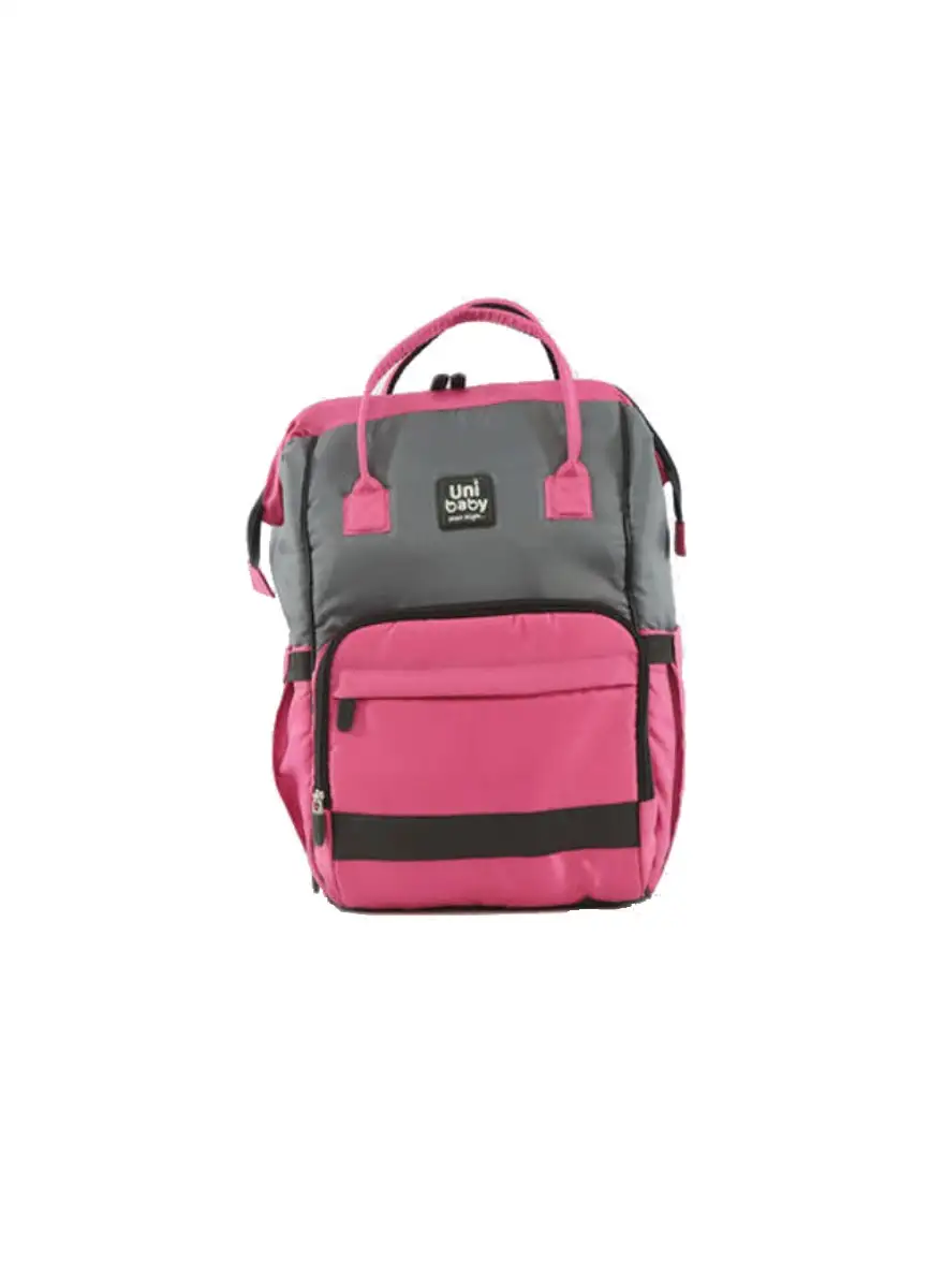 Uni baby Diaper Bag Pink/Grey