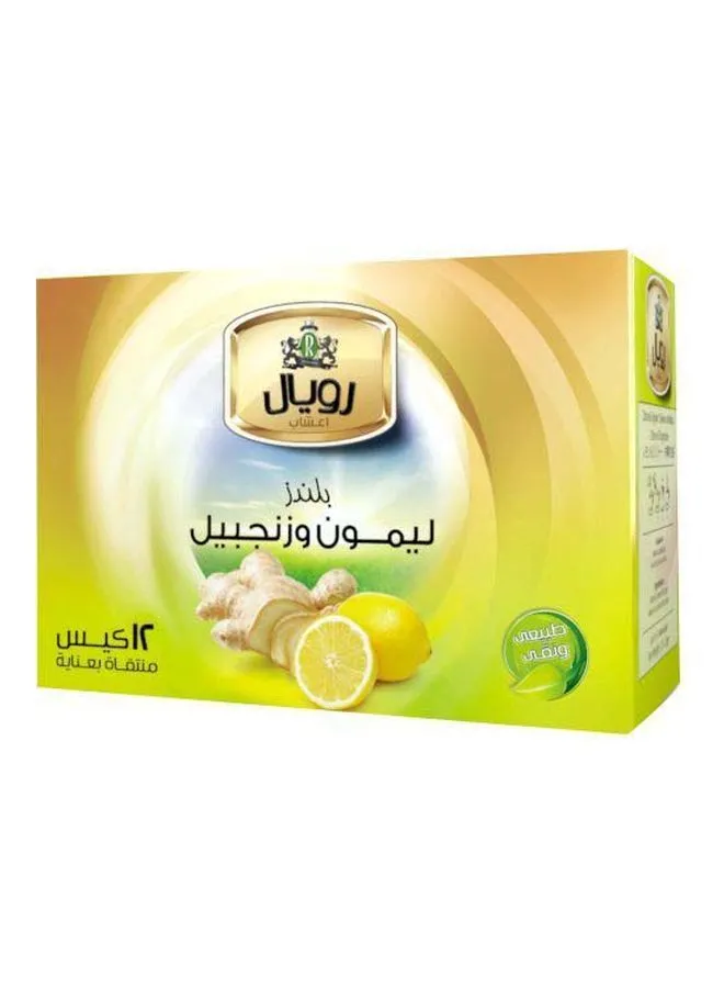 Royal Herbs Lemon & Ginger 12 Filter Pack of 12