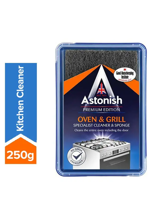 Astonish Specialist Oven & Grill, Cleaner & Sponge, 250grams