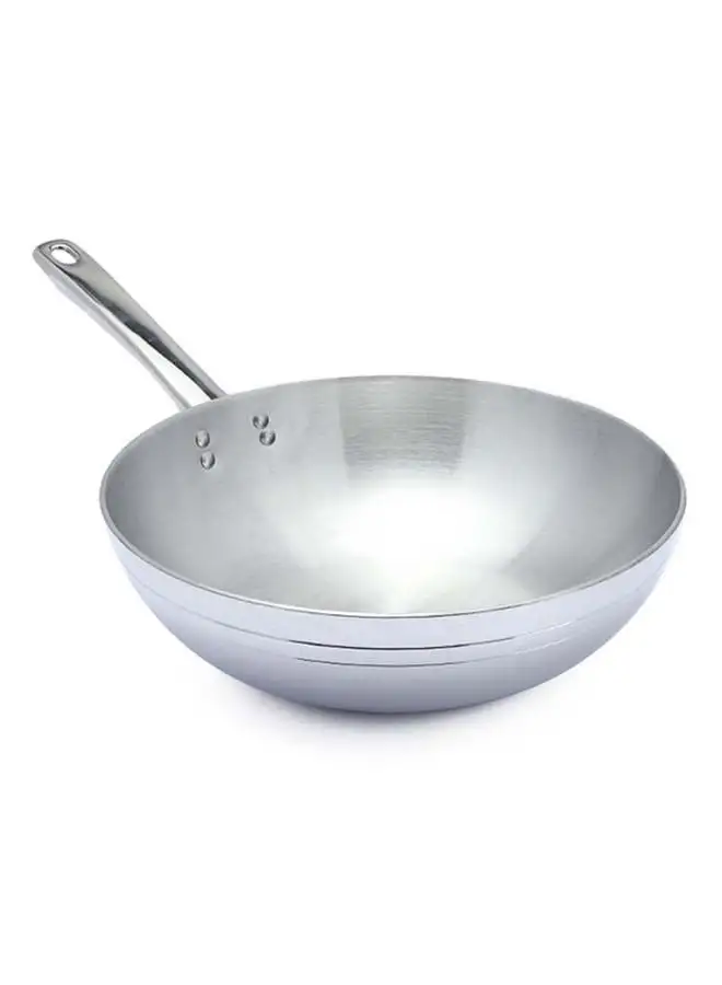 El Zenouki Shape Fry Pan- Silver 24cm