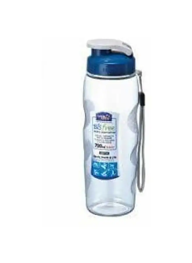 LocknLock Sport Plastic Water Bottle Clear/Blue 700ml