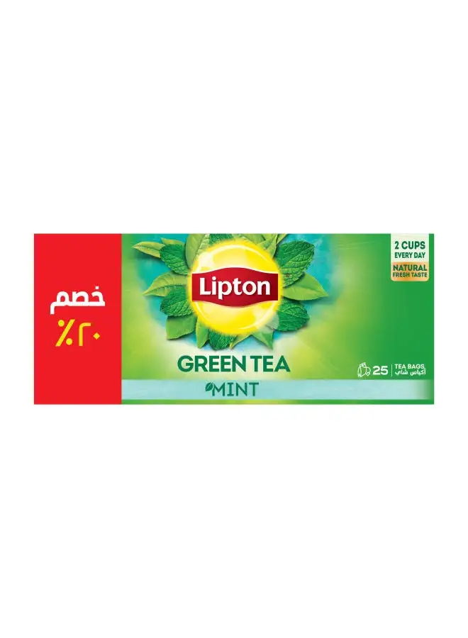 Lipton Green Tea Refreshing Mint 25 Tea bags