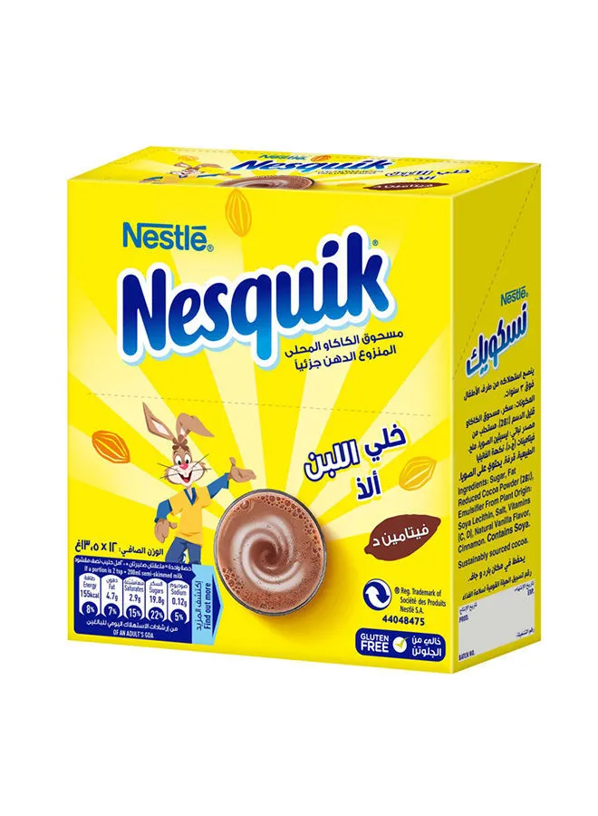 Nesquik Chocolate Powder 13.5grams Pack of 12