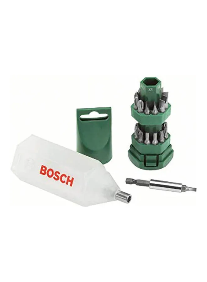 BOSCH Lipstick Screw Driver Set 25 Pcs Multicolour 25mm