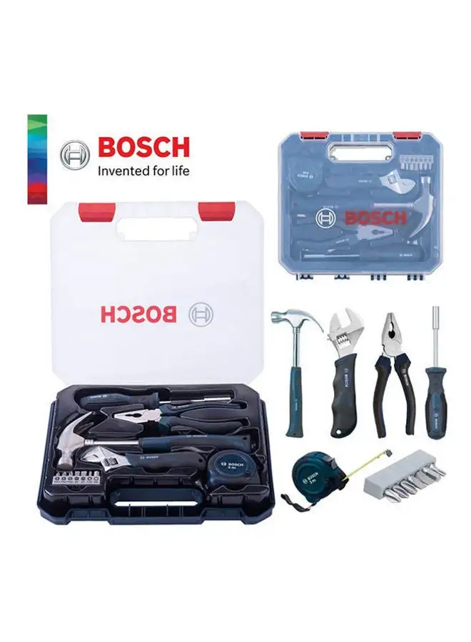 BOSCH 12 In 1 Hand Tools Kit Multicolour