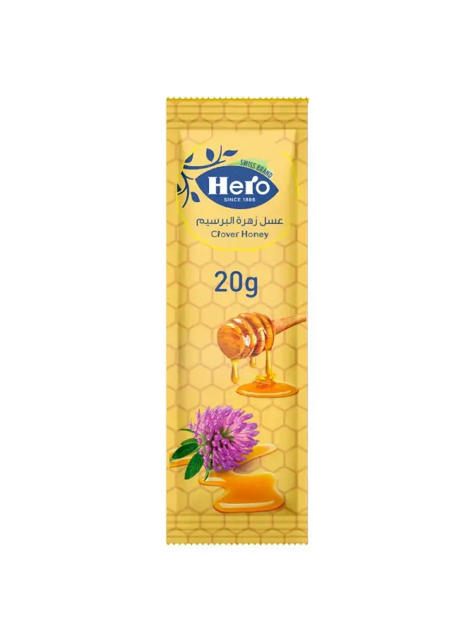 Hero Hero Clover Honey Sachets- 24 sachets 20grams Pack of 24