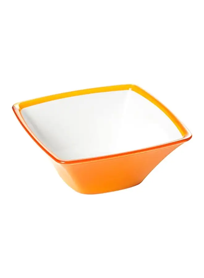 OMADA Acrylic Square Bowl Yellow/White 20x20x8cm