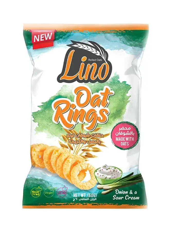 Lino Sour Cream And Onion Oat Rings 60grams